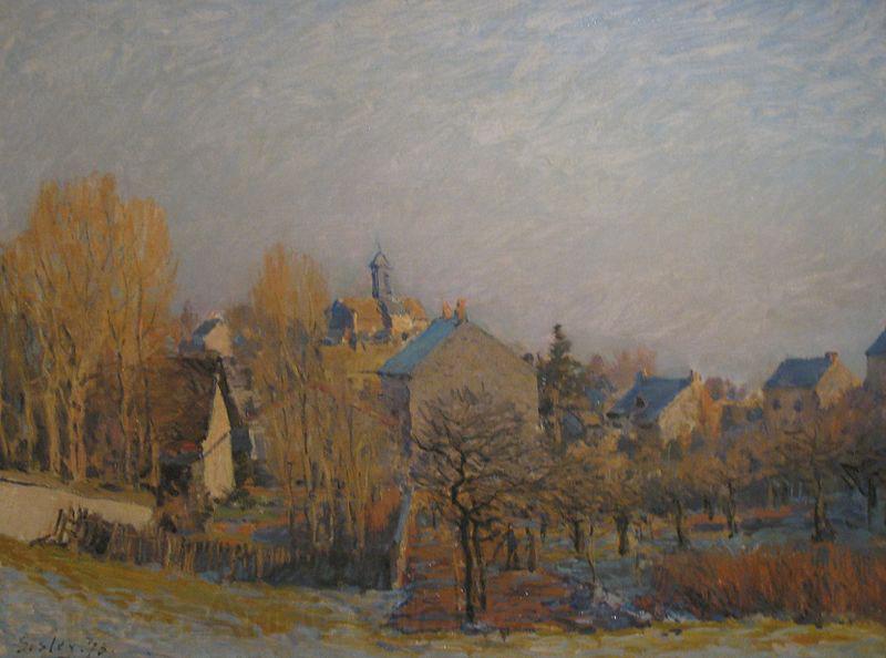 Alfred Sisley Frosty Morning in Louveciennes France oil painting art